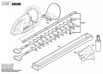 Bosch 0 600 844 003 Ahs 60 Hedge Trimmer 230 V / Eu Spare Parts